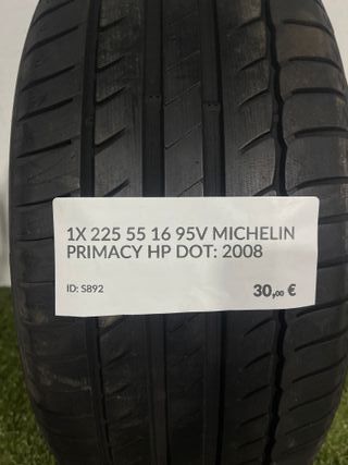 225 55 16 95V MICHELIN PRIMACY HP