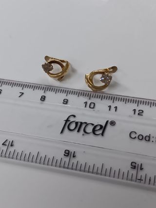 Pendientes Oro 18k con Circonita