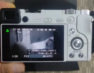 Sony Alpha 6000 Fotocamera Digitale Bianca