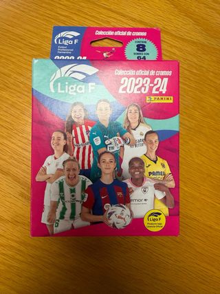 10 blisters cromos fútbol LigaF 2023-24 + Álbum