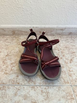 Sandalias montaña Mujer Decathlon Morado/Rojo