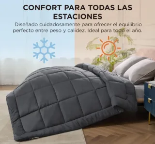 Edredón cama 90 gris  BEDSURE