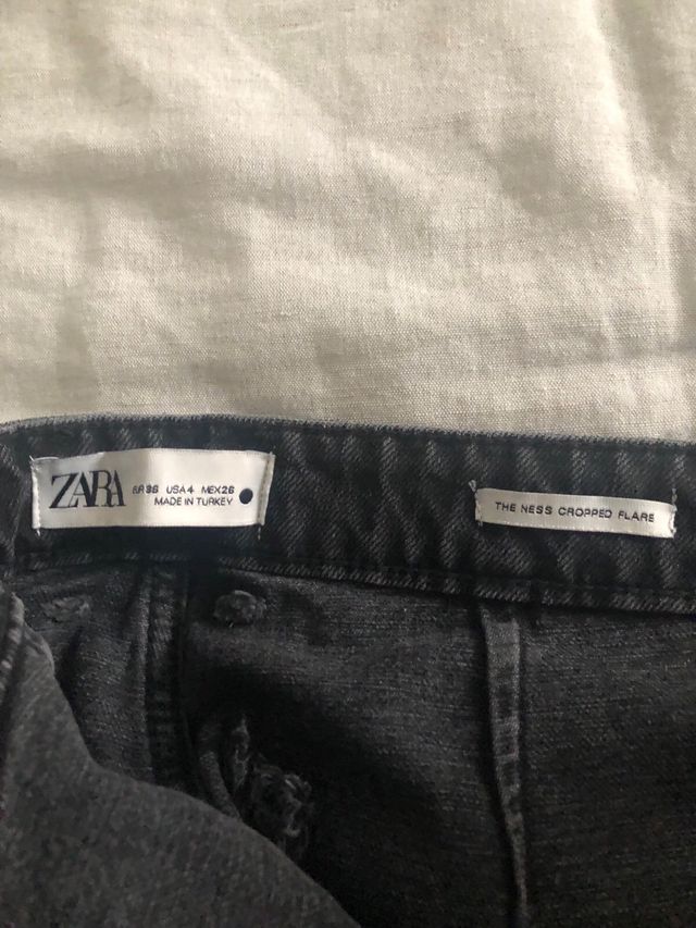 Lote 2 Vaqueros Ness Cropped Flare Azul y Gris