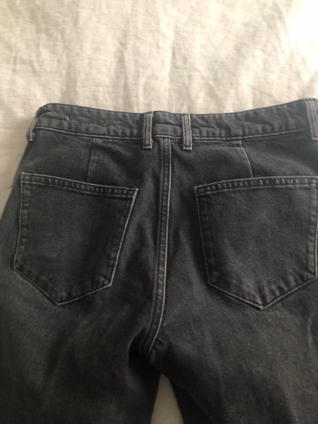 Lote 2 Vaqueros Ness Cropped Flare Azul y Gris