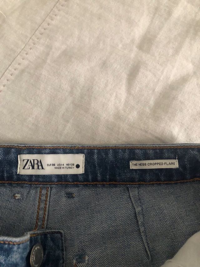Lote 2 Vaqueros Ness Cropped Flare Azul y Gris