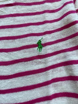 Jersey Ralph Lauren Rosa y Blanco