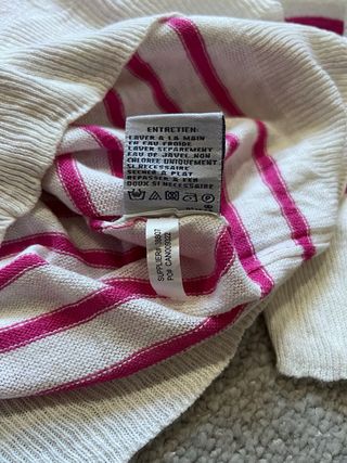 Jersey Ralph Lauren Rosa y Blanco