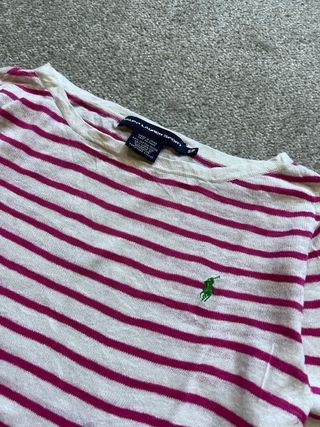 Jersey Ralph Lauren Rosa y Blanco