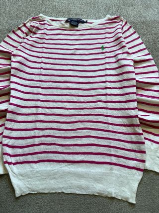 Jersey Ralph Lauren Rosa y Blanco