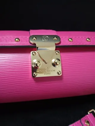 Bolso Louis Vuitton Cilindro Rosa Dorado