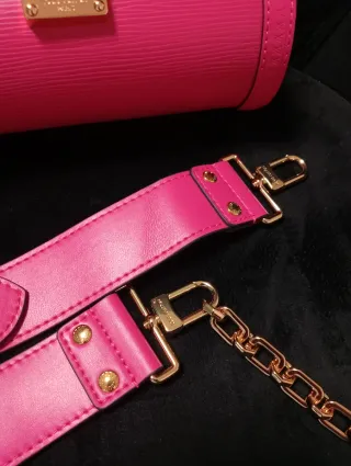 Bolso Louis Vuitton Cilindro Rosa Dorado