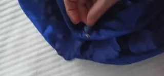 Vestido vintage azul con flores