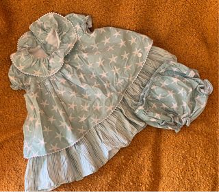 Vestido y braguita niña estrellas