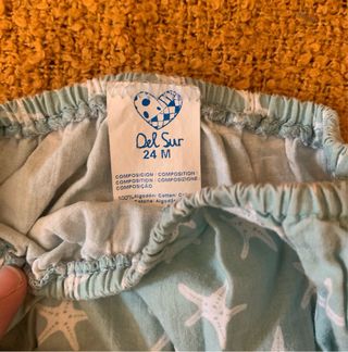 Vestido y braguita niña estrellas