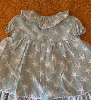 Vestido y braguita niña estrellas