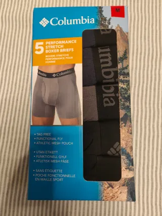 5 bóxer elásticos de alto rendimiento Columbia