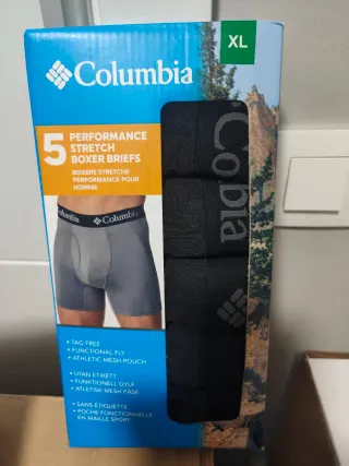 5 bóxer elásticos de alto rendimiento Columbia