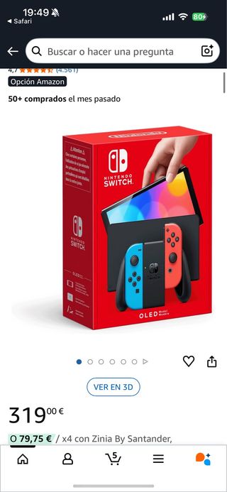 Nintendo Switch OLED Blu/Rosso