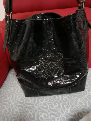 Bolso Loewe Negro Charol