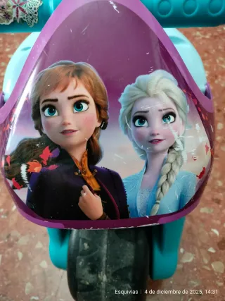 Moto infantil Frozen correpasillos