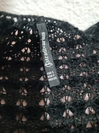 Cárdigan largo mujer negro