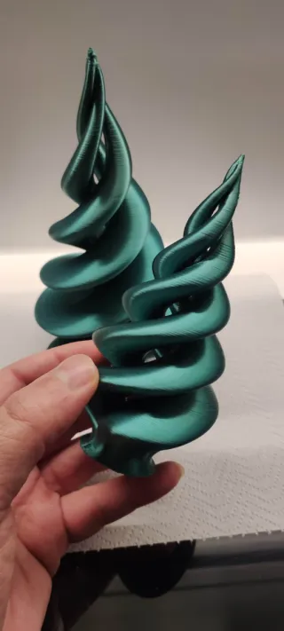 Alberi Natale stampato 3D Filamento Verde Seta