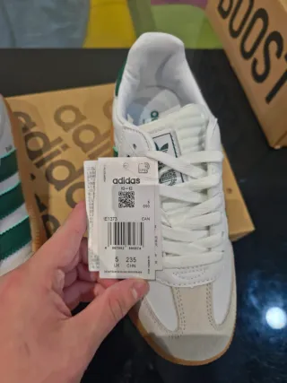Adidas Samba Talla 36 Verde/Blanco
