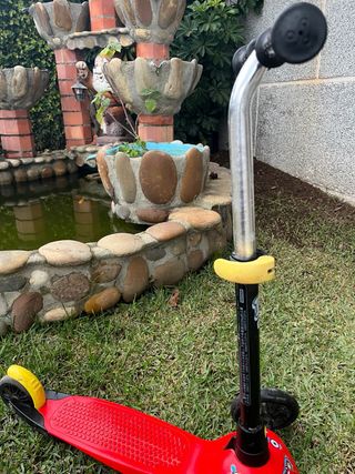 Patinete 3 Ruedas Rojo y Negro