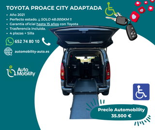 ♿Toyota Proace City Adaptada Solo 45000km (2021) ♿