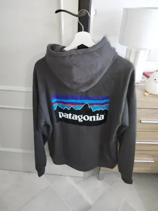 Felpa Patagonia Grigia con Cappuccio