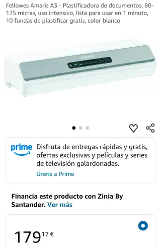 Fellowes Amaris A3 Plastificatrice per documenti