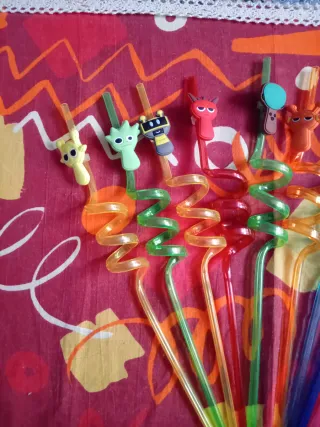 10 Cannucce Sprunki Colorate