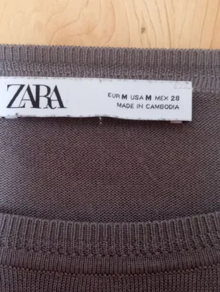 Jersey fino Zara gris