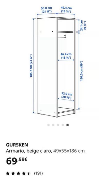 Armario Ikea GURSKEN