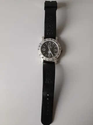 Reloj Calgary Caballero Negro/Plata