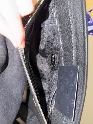 Cartera Philipp Plein Negra y Dorada