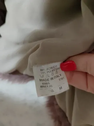 Pellicciotto sintetico grigio/rosa