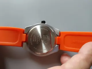 Reloj Caballero Calgary Naranja y Plateado