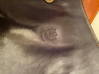 Bolso/Mochila Piel Negro y Marrón