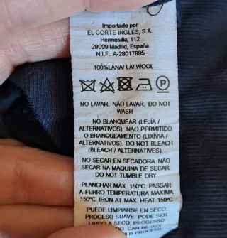 Pantalón de vestir azul El Corte Inglés