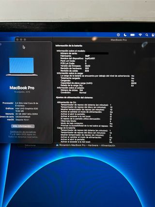 MacBook Pro 16” 2019 Intel i9