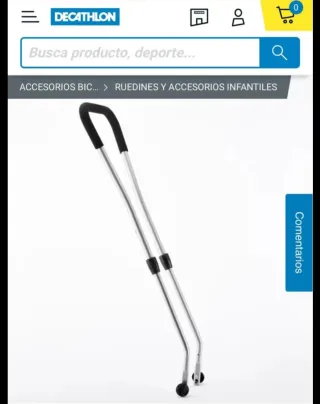 Barra aprendizaje bici Decathlon.