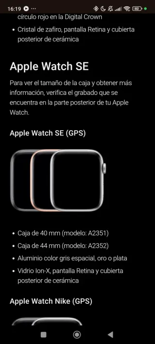 Apple Watch SE 40mm Oro Rosa