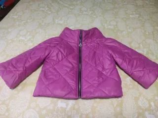 Cazadora acolchada rosa mujer