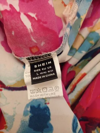 Vestido largo floral multicolor