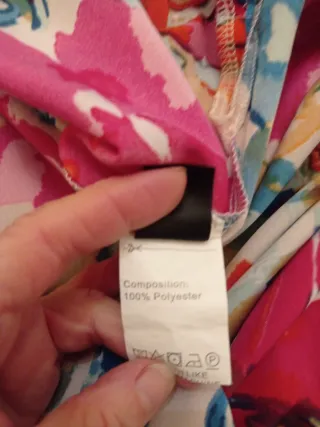 Vestido largo floral multicolor