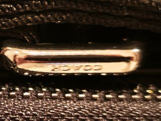 Bolso Coach Negro y Gris