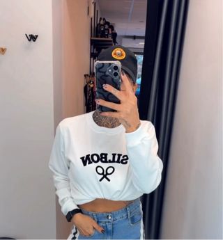 Sudadera blanca Silbon