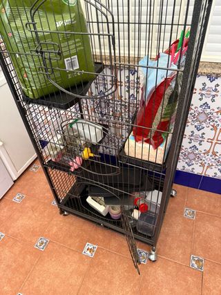 Jaula para animales negra