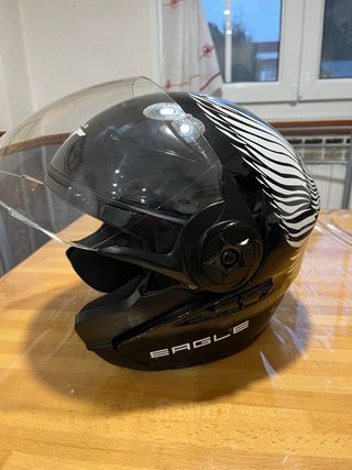Casco Moto Abierto Talla XL Negro envío disponible